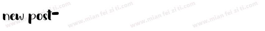 new post字体转换